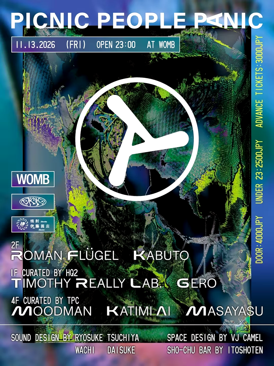 PICNIC PEOPLE PANIC: Roman Flügel, Kabuto, Moodman & Katimi Ai