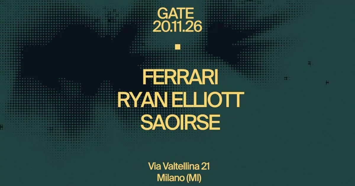 Soulstice: Ryan Elliott, Saoirse & Ferrari at Gate Milano