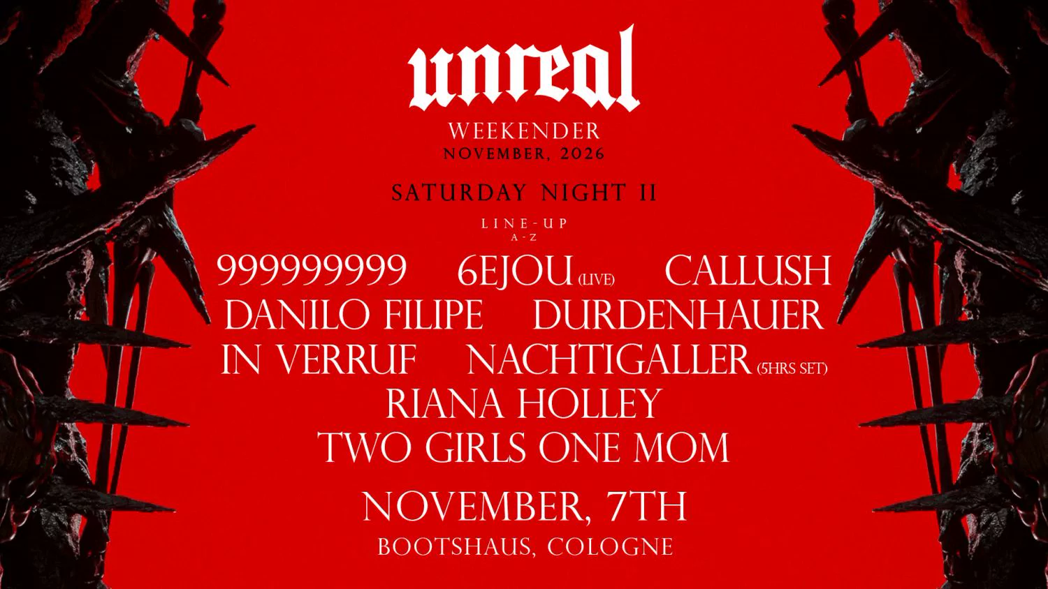 999999999 und 6EJOU bei Unreal Weekender im Bootshaus