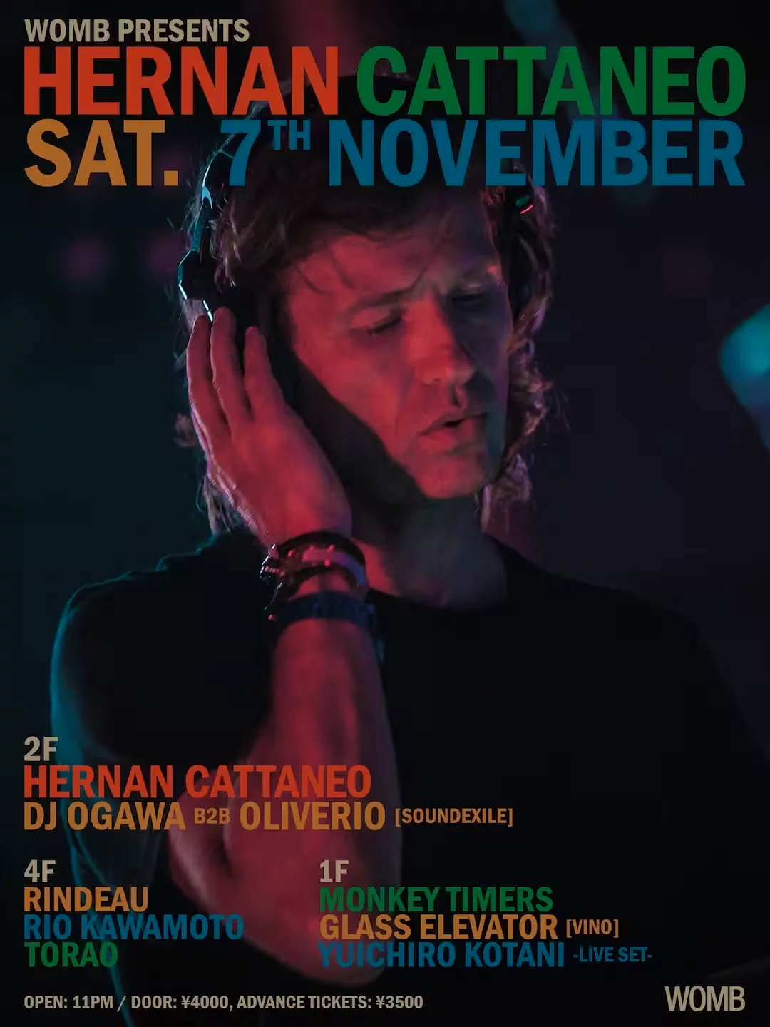 WOMB presents Hernán Cattáneo with DJ Ogawa b2b Oliverio