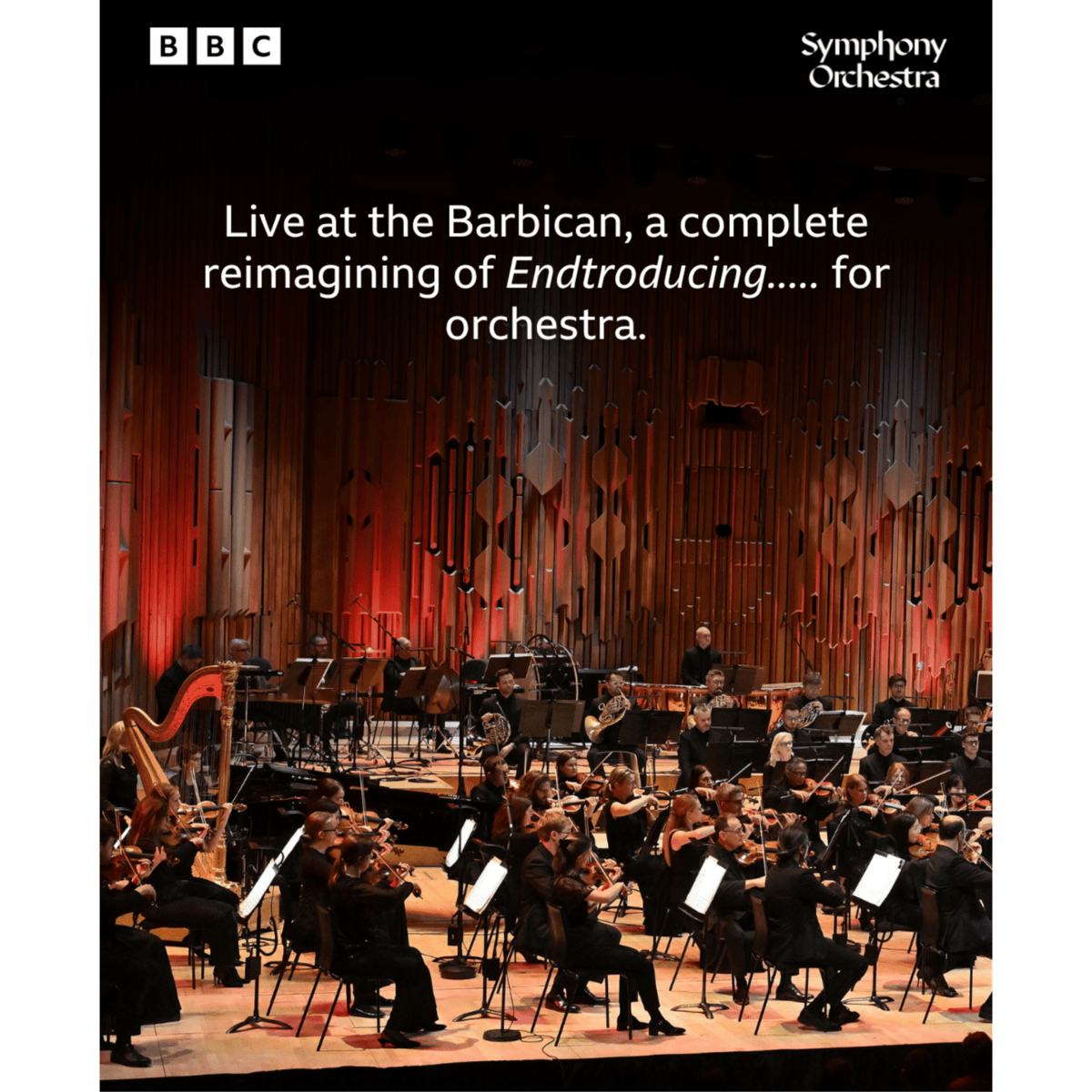 The album will be reimagined for full orchestra at the Barbican. Credit: DJ Shadow / BBC Symphony Orchestra.