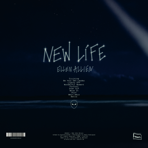Die visuelle Sprache des Albums arbeitet mit Nacht, Meer und einzelnen Lichtkegeln. Credit: BPitch Control / Ellen Allien.