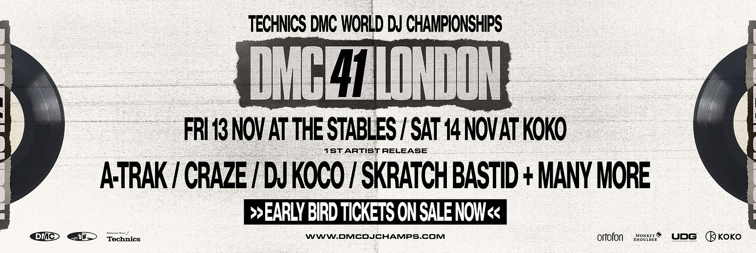 The 41st World DJ Championships return to the city where DMC first established its global competition. Credit: DMC World DJ Championships.