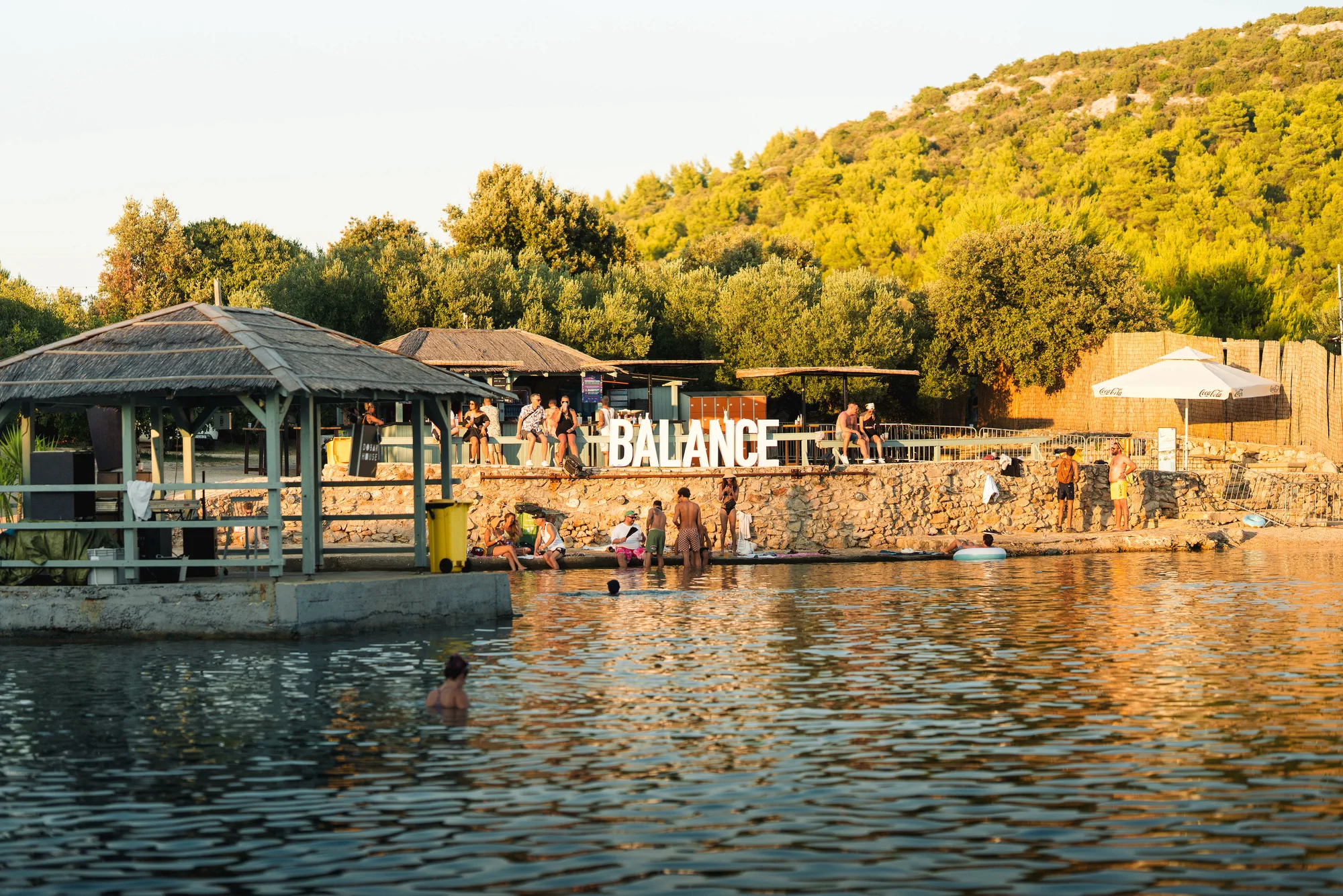 Festival crowd by the Adriatic coast at Balance Croatia