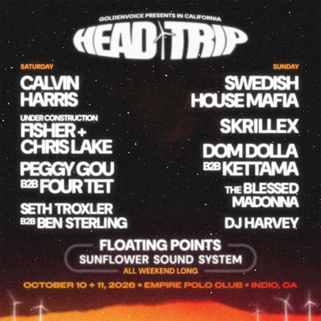 The lineup combines arena-scale headliners with several B2B sets and veteran selectors.