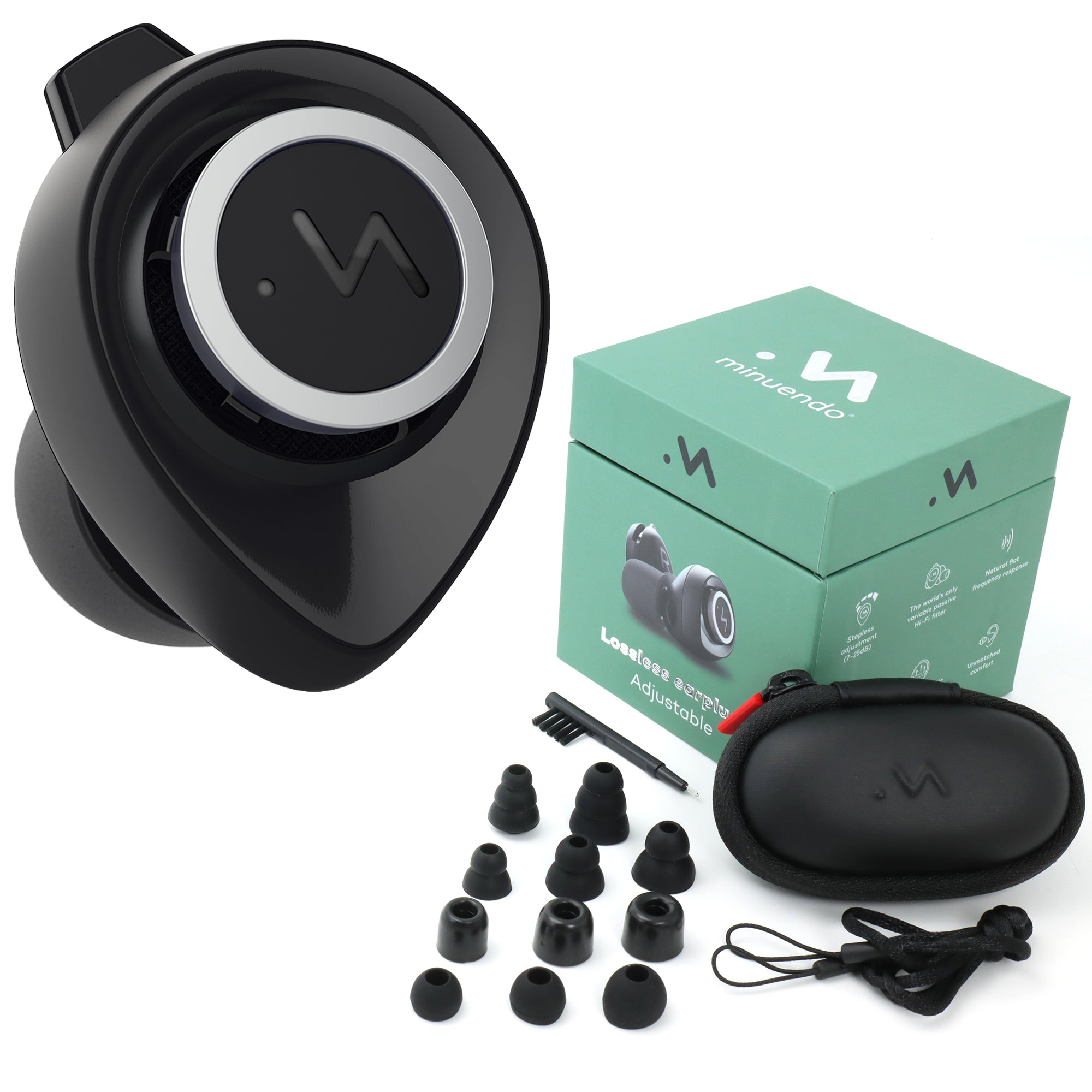 El modelo Adjustable permite variar la atenuación de forma continua entre 7 y 25 dB. Crédito: Minuendo.