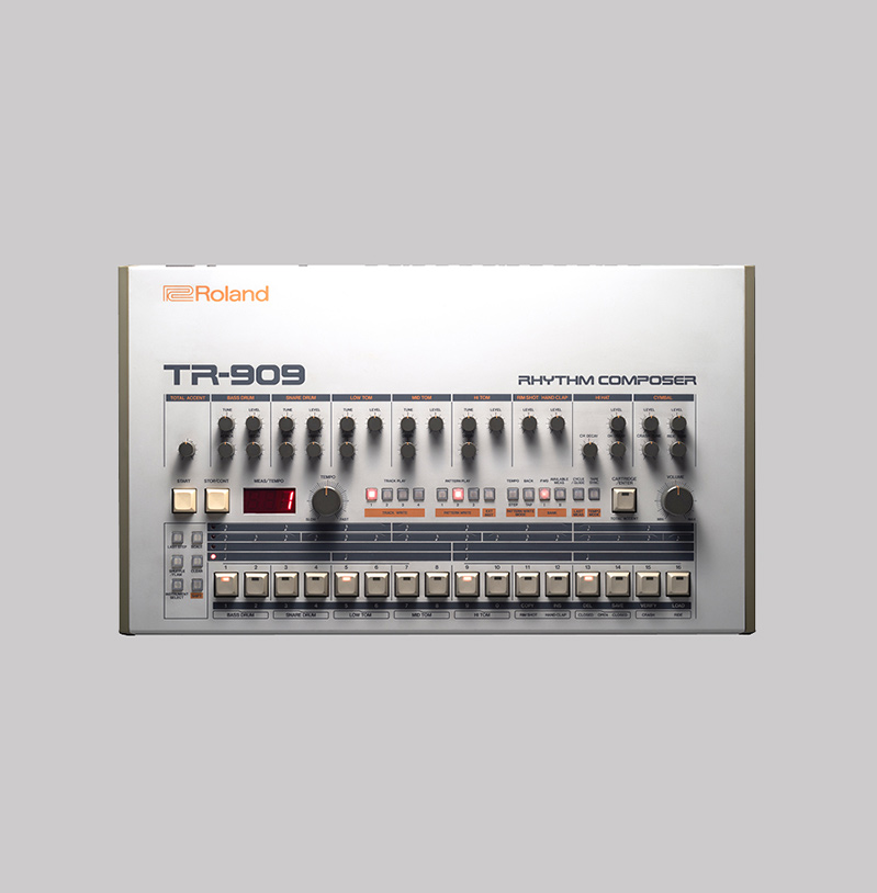 The original TR-909 arrived in 1983 and was produced for only a year. Credit: Roland.