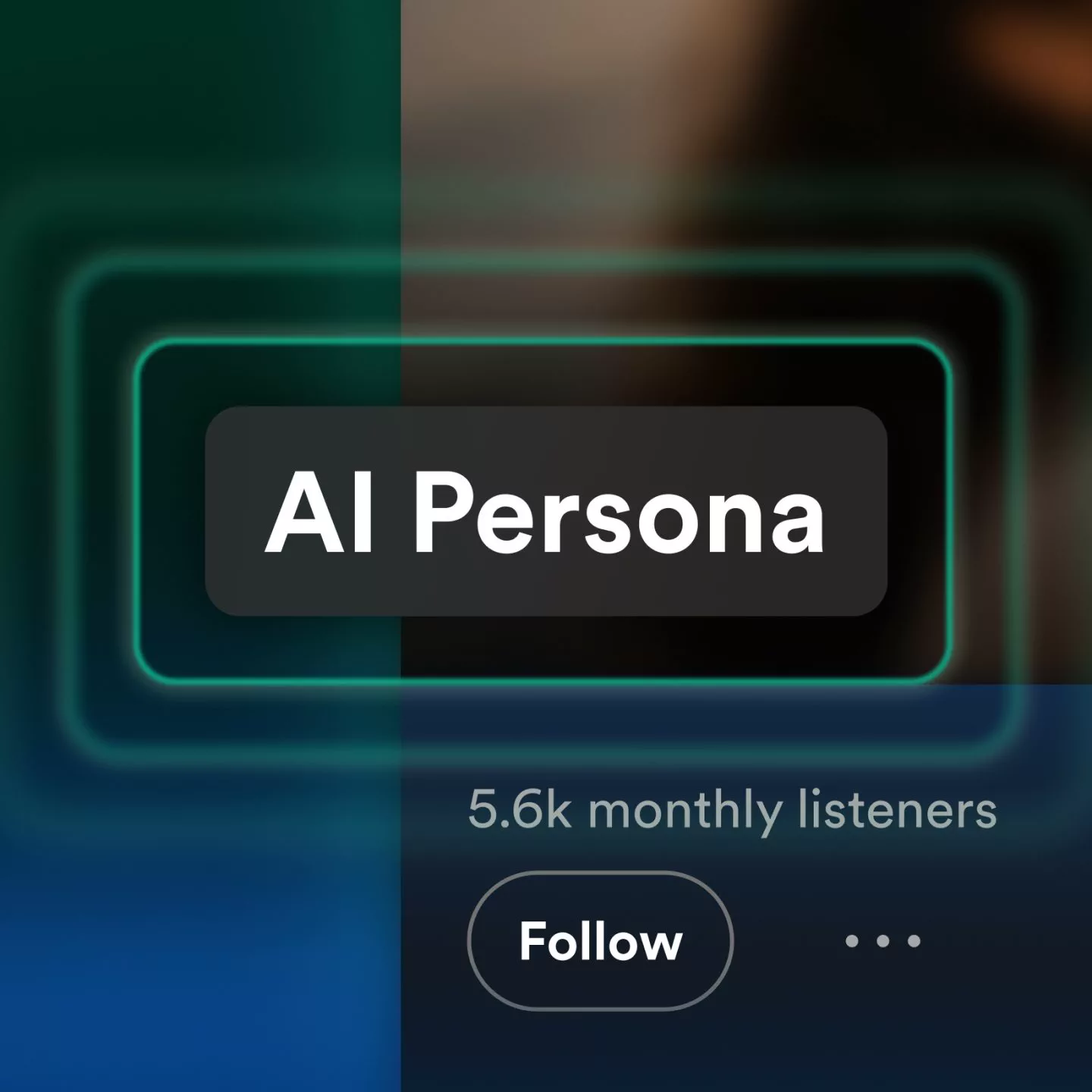 Spotify-Oberfläche mit AI-Persona-Kennzeichnung auf einem Künstlerprofil