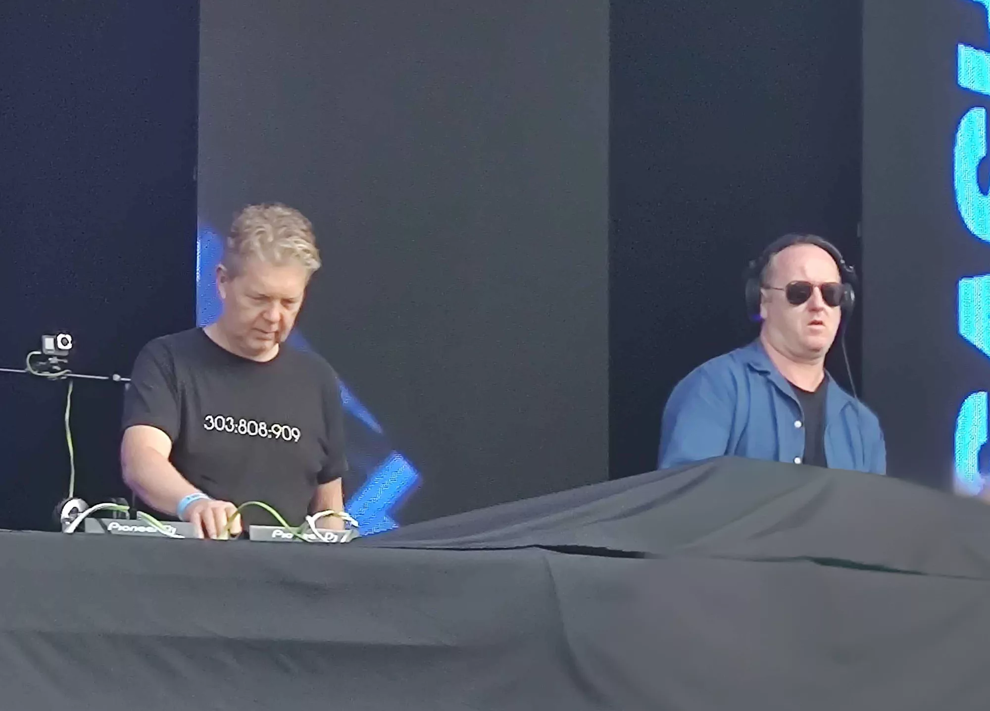 Sasha and John Digweed sharing the DJ booth at Bristol Amphitheatre in July 2025