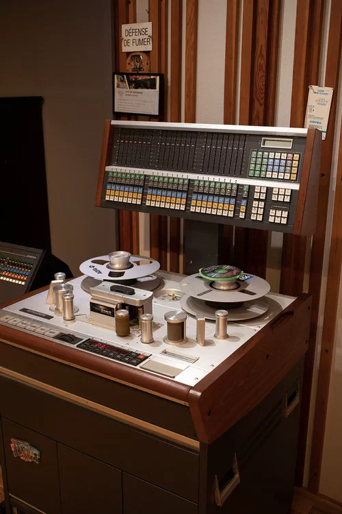Real recording studio equipment photographed at Studio 48