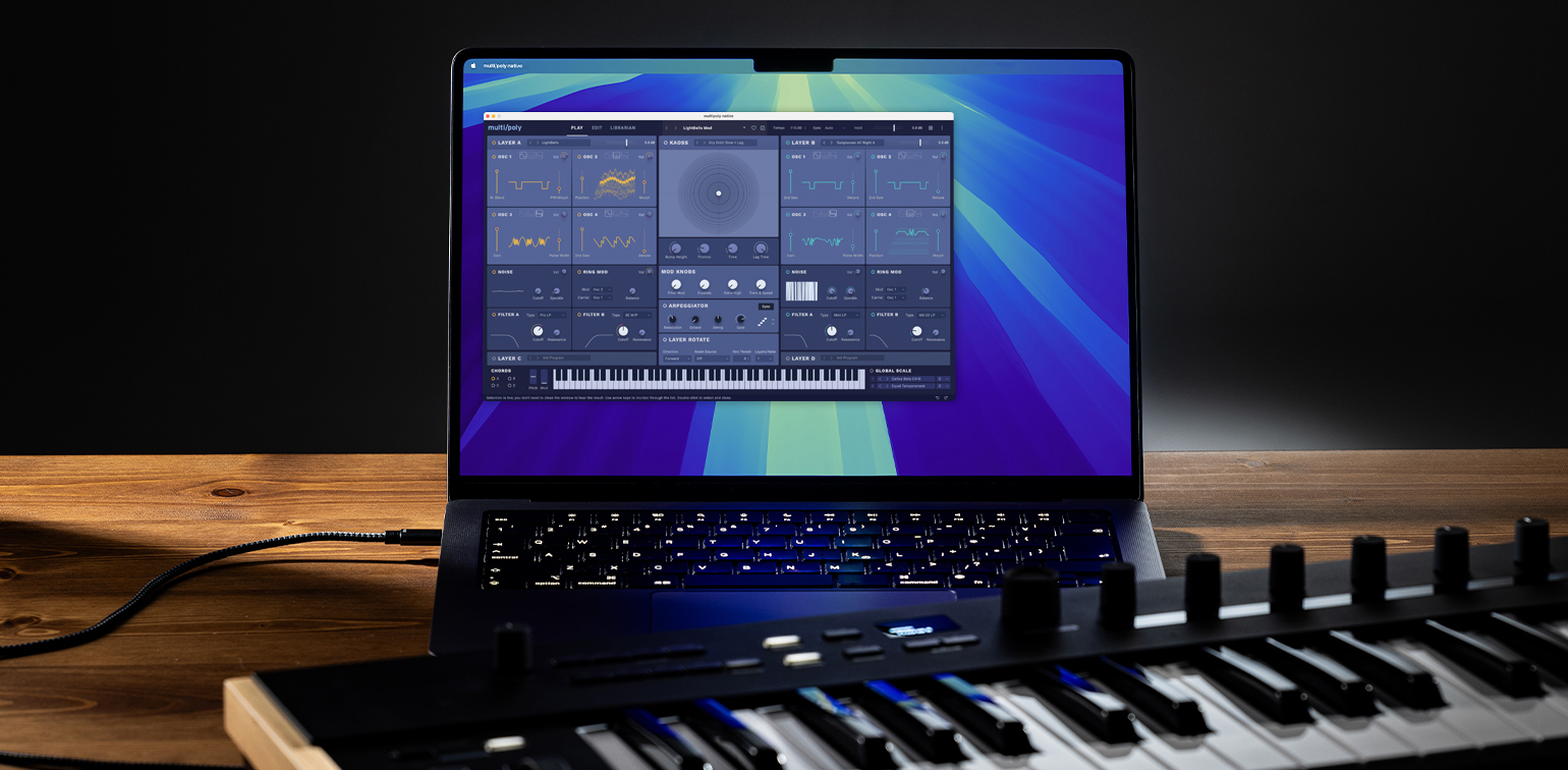 KORG multi/poly native: four-layer synthesis without hardware