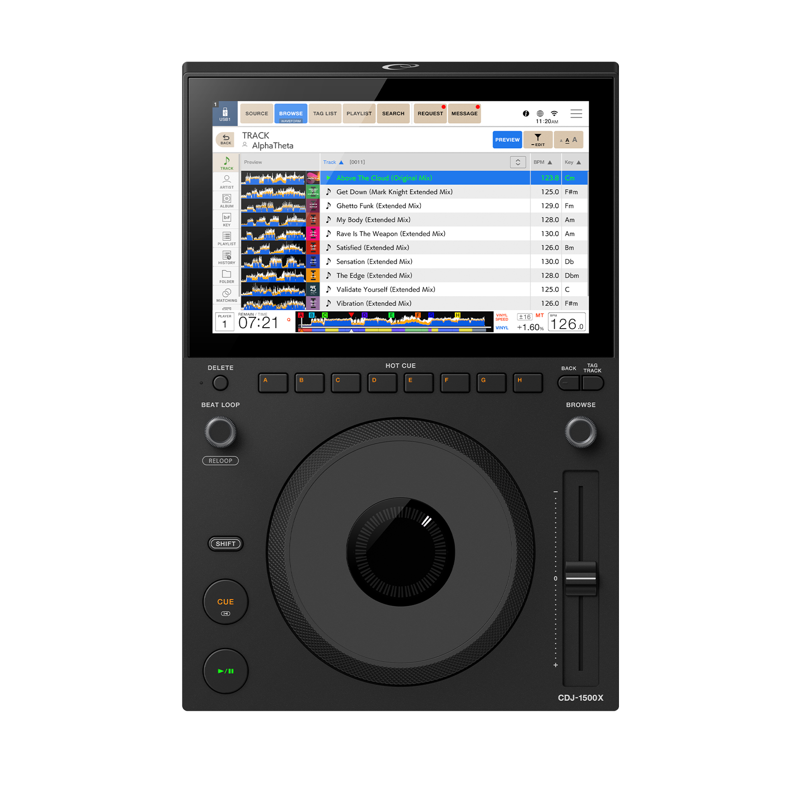 AlphaTheta CDJ-1500X im Review: kompakter Club-Player mit klaren Grenzen produktansicht 1