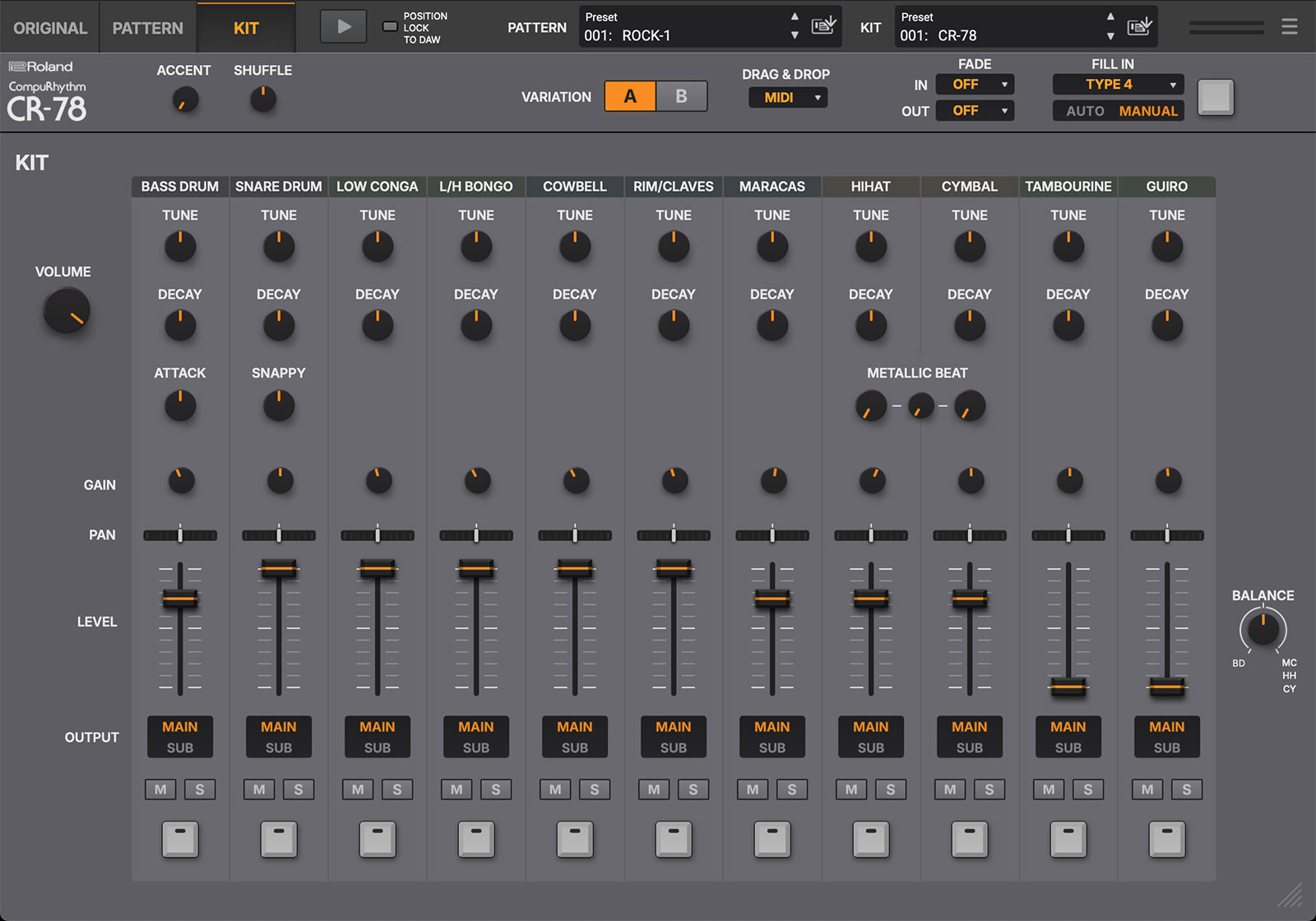 Roland CR-78 Software review: vintage rhythm with modern control product view 1