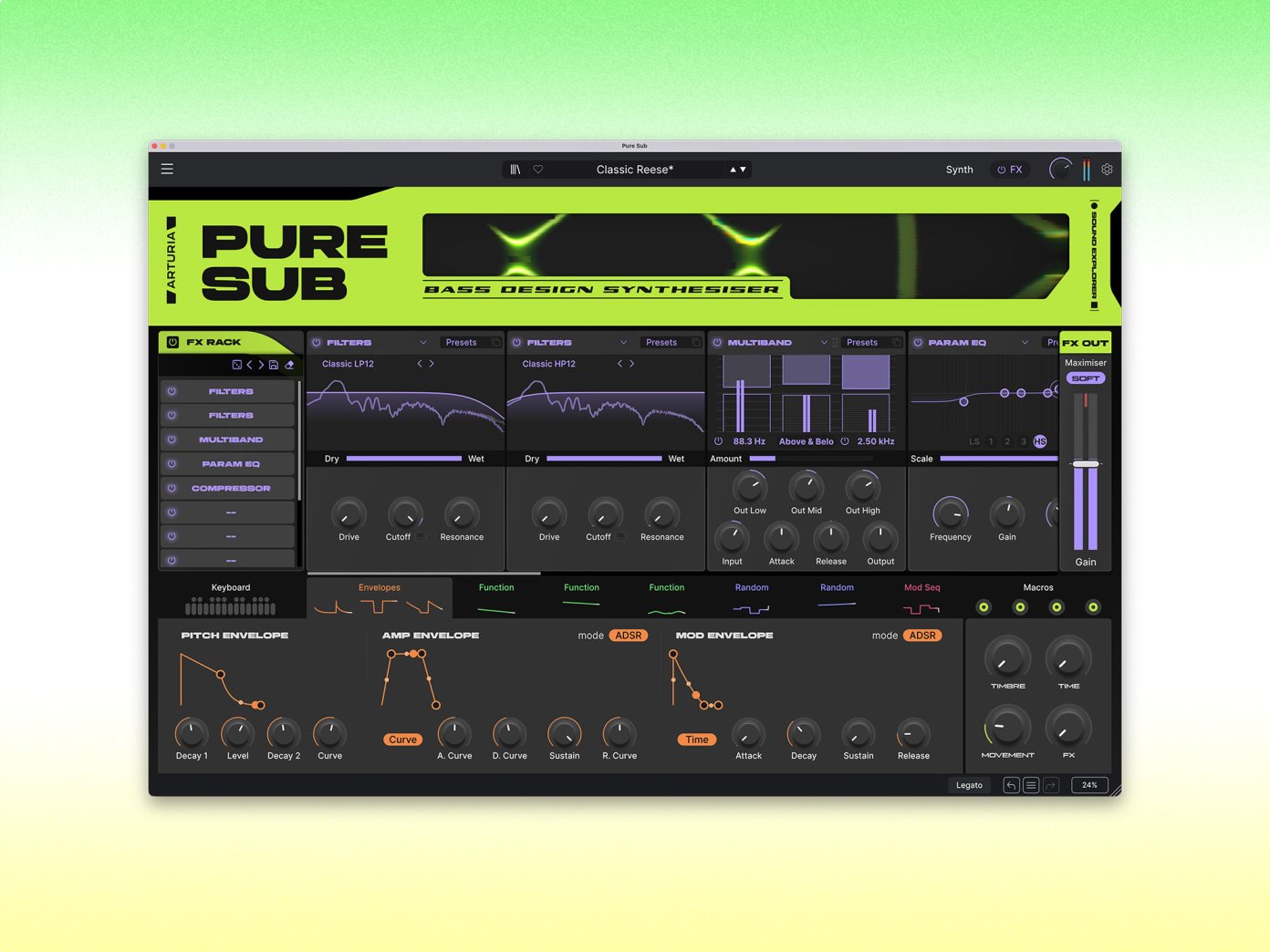 Arturia Pure SUB im Review: Bassdesign ohne Umwege