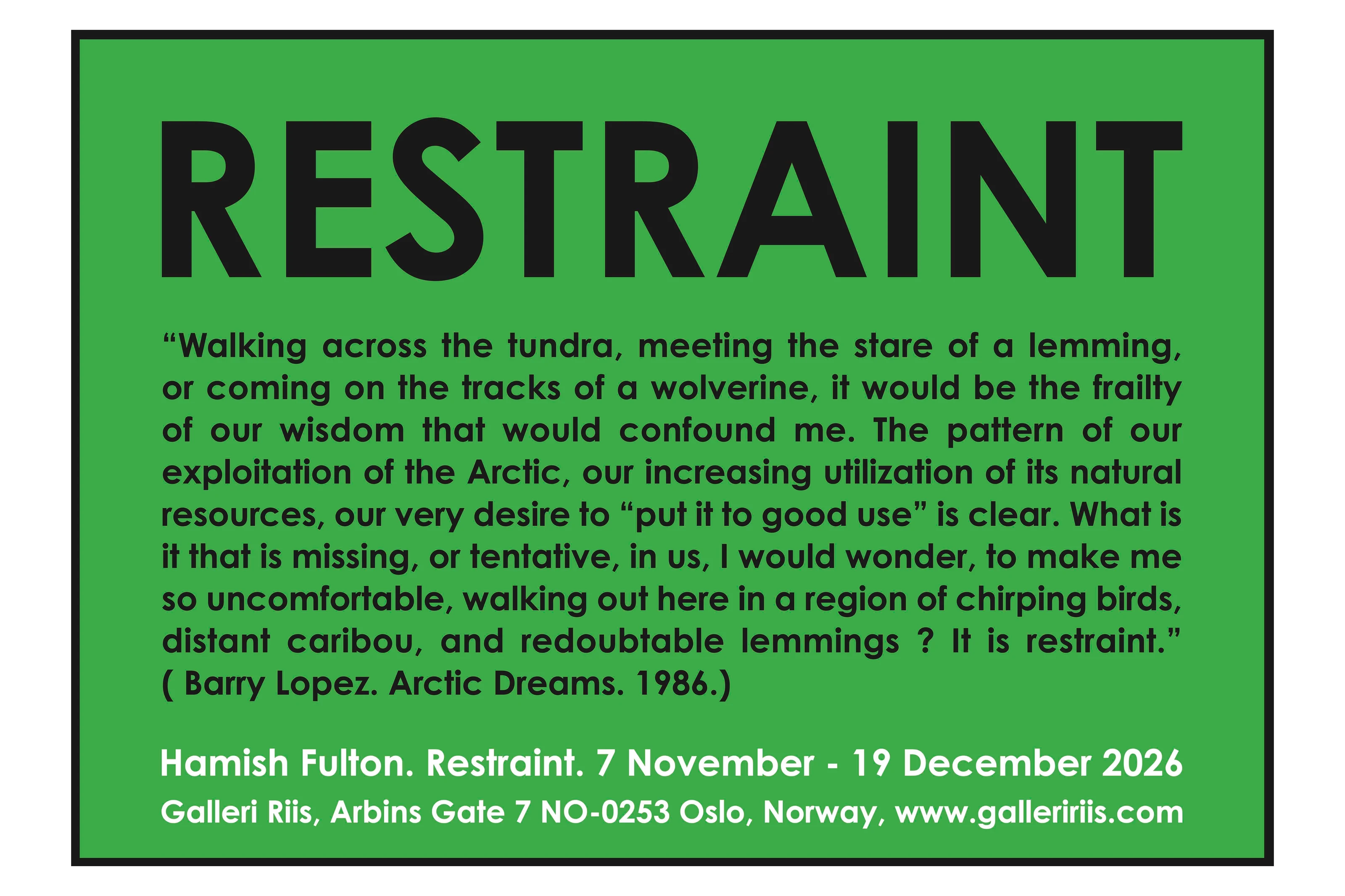 RESTRAINT