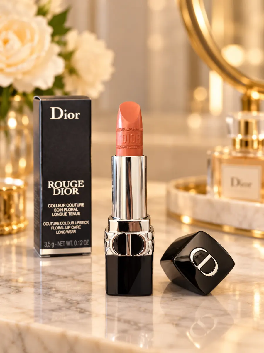 Christian Dior, Dior Rouge, Satin Finish, Cream Lipstick, Nude Fauve, 3.5 g
