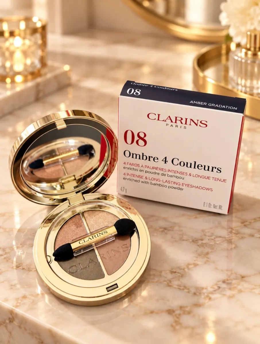 Clarins, Ombre 4 Colour, Eyesdadow Palette, 08, 4 Shades, 4.2 g