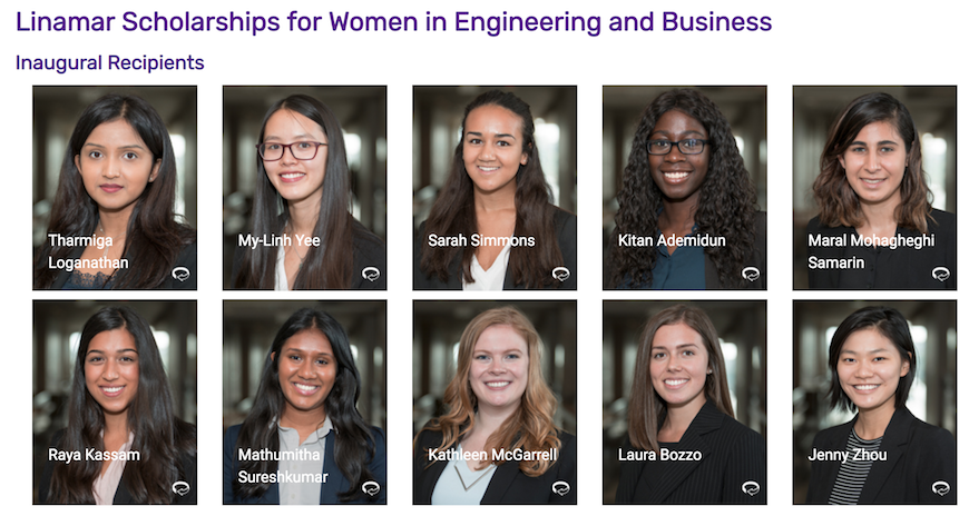 Linamar Scholarships for Women in Engineering and Business