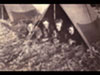 Sleeping in tents.
