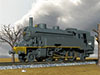 Probably pulled into its position by an engine like this one.