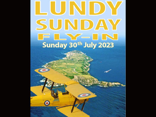 Lundy Sunday Fly-in 30th June 2023.