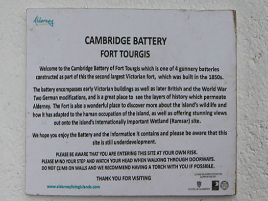 Alderney, W 1  StP Türkenburg 'Cambridge Battery'
