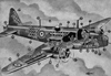 A cutaway drawing of a Vickers Wellington.