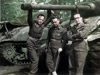 Members of the"B" Squadron, 10th Armoured Cavalry Brigade, 1st Polish Armoured Division. This was possibly taken in England just prior to landing in Normandy.,