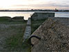 Langston Harbour Mulberry harbour tie downs.