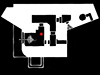 R654 plan with gun room and periscope (red dot). L shaped room ammunition,
