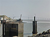 The Loire bridge with the ferry stanchions. (Google)