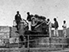 Heavy French coastal gun.