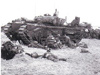 Churchill AVRE on Sword Beach.