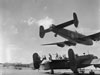 Halifax low level at RAF Elvington , probably a  just finished his last sortie.