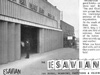 An advert for Esavian Bi-folding doors that were fitted to this hangar..