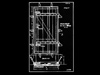 Plan of a wooden bunker door.