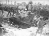 A Panther  after an air attack. .