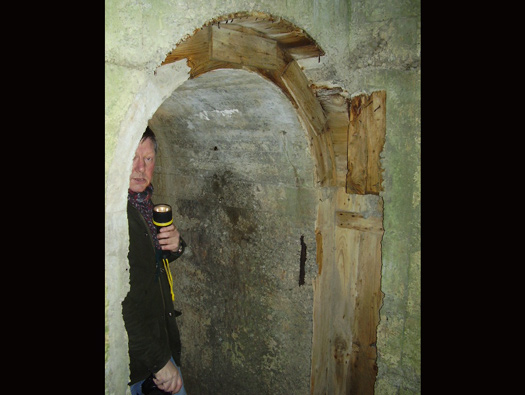 Castel Vendon,  Batterie Française Tourville, (Souterrain).