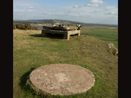 Brean Down, Somerset. Bombing Range