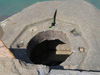 The tank turret fitting on the bunker.