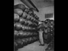 Inside a store with the bombs stacked up.