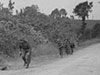 British troops moving inland.