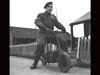 Sergeant Gordon Davies of the 1st. Canadian Parachute Battalion  on a Welbike at Bulford Camp 5Jan 44.