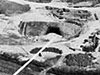 A casemate at Merville Wn01 with the earth banked around the casemate.
