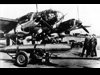 Torpedo on its trolley made ready to load on a bomber.