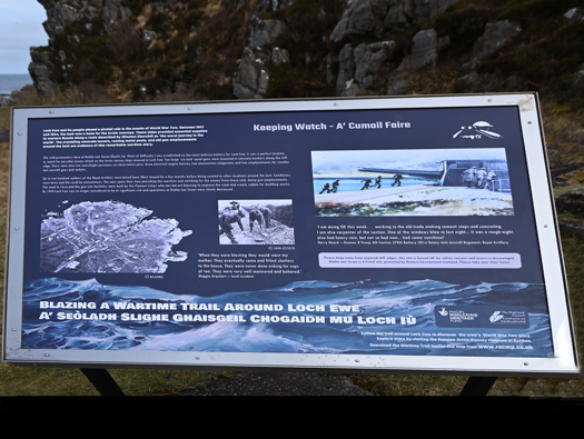 Emergency Coastal Battery,
Rubha nan Sasan (Cove).
