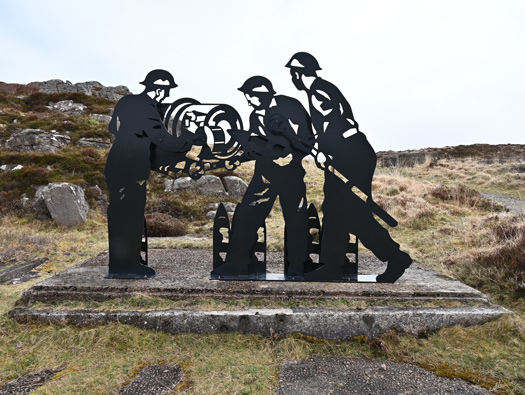 Emergency Coastal Battery,
Rubha nan Sasan (Cove).