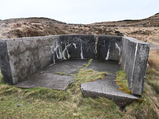Emergency Coastal Battery,
Rubha nan Sasan (Cove).