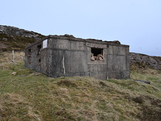Emergency Coastal Battery,
Rubha nan Sasan (Cove).