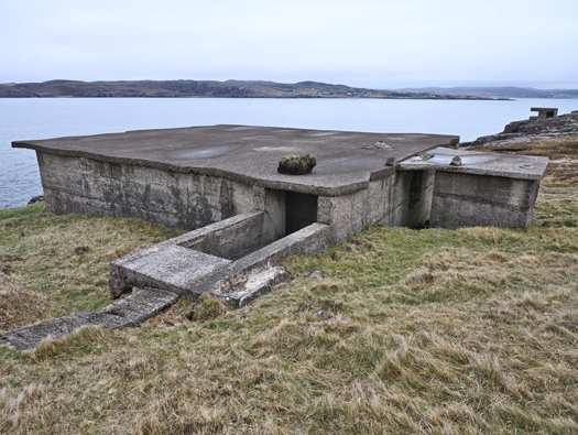 Emergency Coastal Battery,
Rubha nan Sasan (Cove).